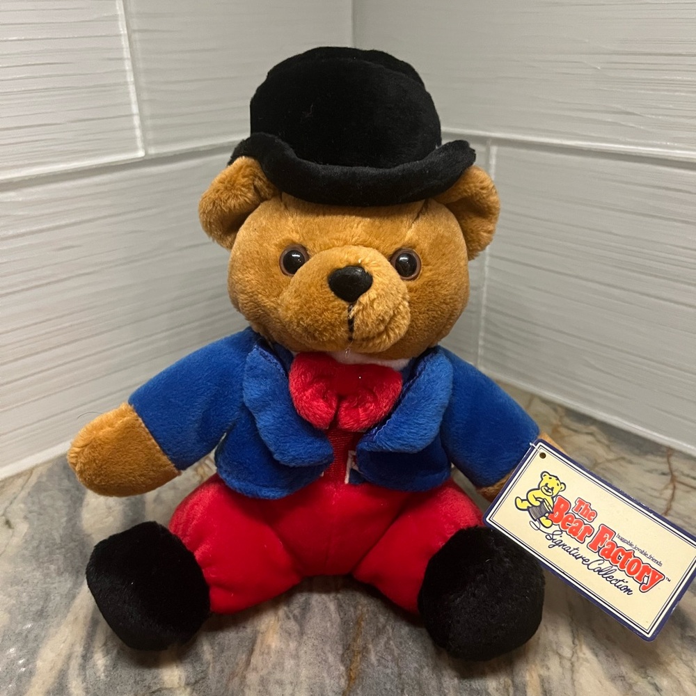 KEEL TOYS SIMPLY SOFT Collection Bears of the United Kingdom Posh Bear Suit NWT